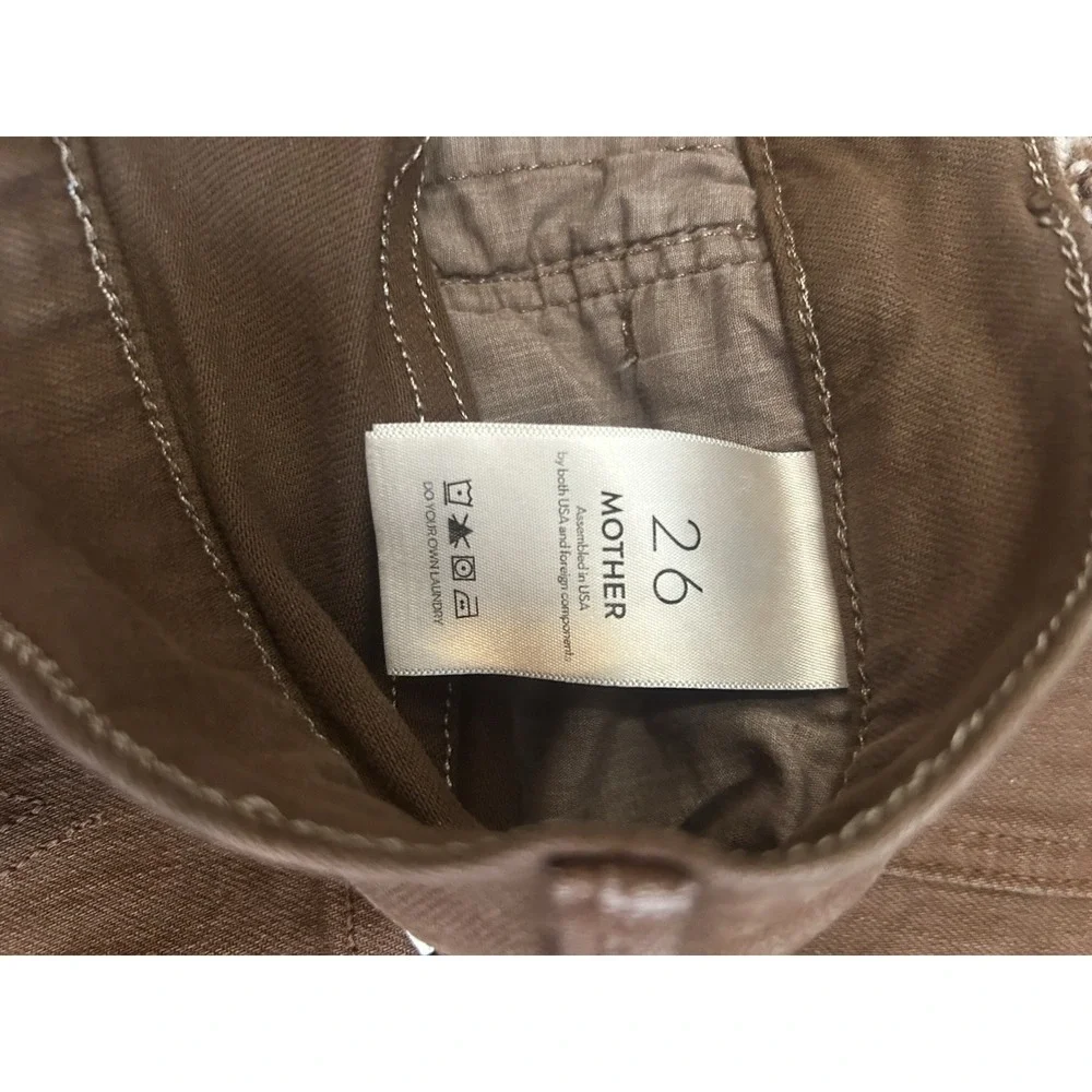 MOTHER 26 High Waisted Looker Skinny Jeans‎ Women Brown